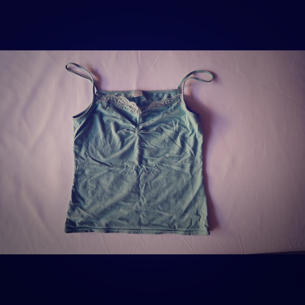 Tank top with lace trim!